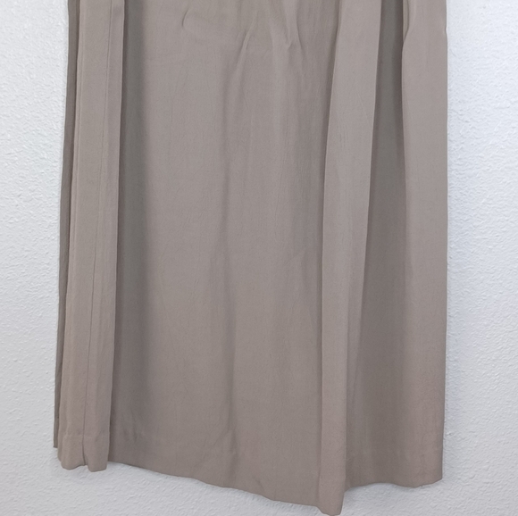 Eileen Fisher Lagenlook Neutral Wrap Midi Skirt - Picture 8 of 15